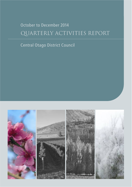 Quarterly Activities Report