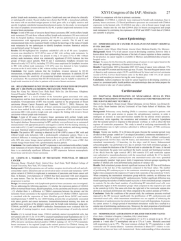 Abstracts 27 Predict Lymph Node Metastasis, Since a Positive Lymph Node May Not Always Be Clinically Cd44v6 in Comparison with That in Primary Carcinoma