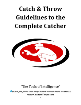 Catch & Throw Guidelines to the Complete Catcher