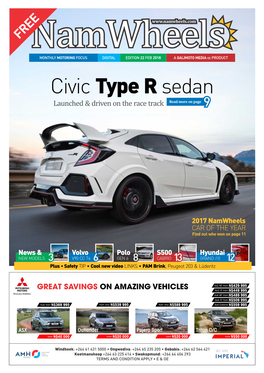 Civic Type R Sedan Launched & Driven on the Race Track Read More on Page 9