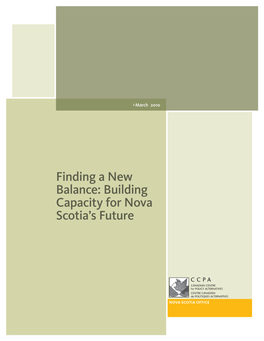 Building Capacity for Nova Scotia's Future