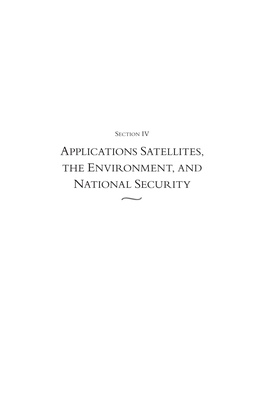 Applications Satellites, the Environment, and National Security ~