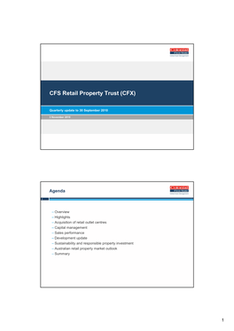 CFS Retail Property Trust (CFX)