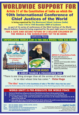 297 Chief Justices & Judges from 83 Countries Attended the Conferences on Article 51