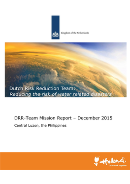 DRR-Team Mission Report – December 2015 Central Luzon, the Philippines