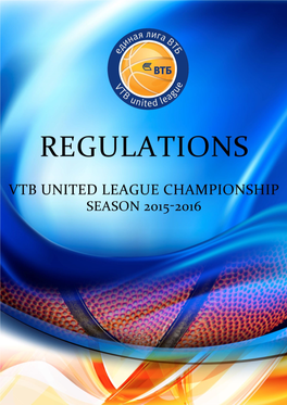 VTB United League Regulations 2014-15 Season.Docx