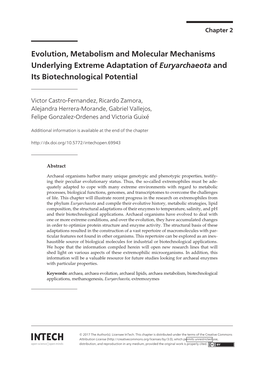 Evolution, Metabolism and Molecular Mechanisms Underlying Extreme Adaptation of Euryarchaeota and Its Biotechnological Potential