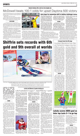 Shiffrin Sets Records with 6Th Gold and 9Th Overall at Worlds