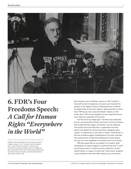 6.Franklin D. Roosevelt's Four Freedoms Speech