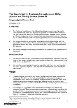 Science and Society Review (Phase 2)