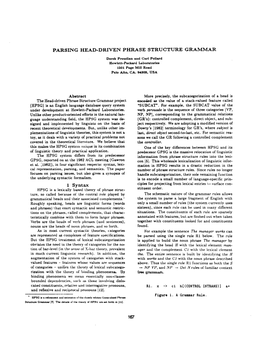 Parsing Head-Driven Phrase Structure Grammar