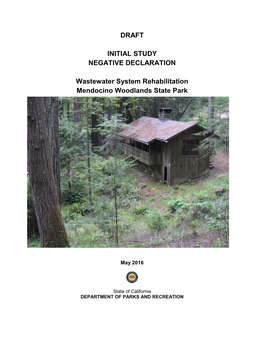 DRAFT INITIAL STUDY NEGATIVE DECLARATION Wastewater