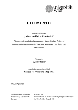 Diplomarbeit