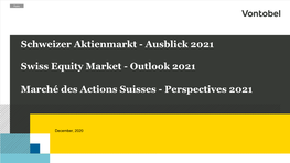 Schweizer Aktienmarkt - Ausblick 2021