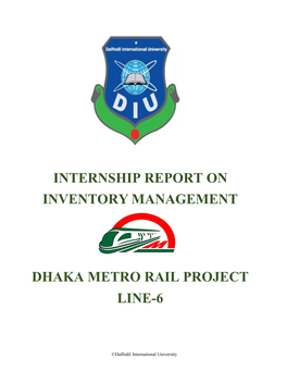 Internship Report on Inventory Management Dhaka Metro Rail