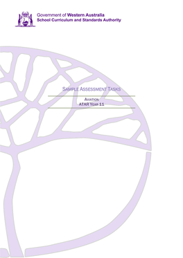 Aviation ATAR Y11 Sample Assessment Tasks WACE 201516