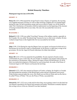 British-Monarchy-Timelines.Pdf