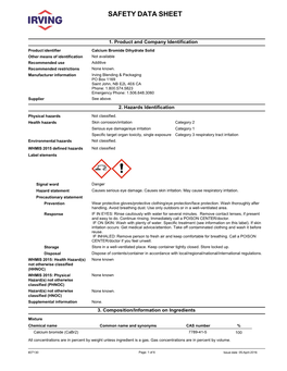 Safety Data Sheet