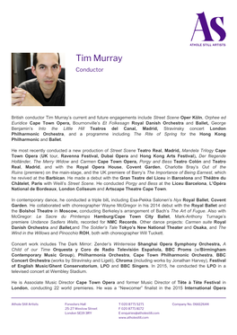 Tim Murray Conductor