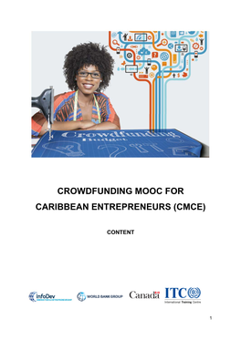 Crowdfunding Mooc for Caribbean Entrepreneurs (Cmce)