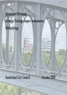 Sunderland Riverside Strategic Heritage Impact Assessments: Methodology