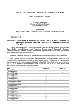 Dec. 2 Acquisizione Acquedotti Torriglia.Doc