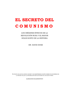 El Secreto Del C O M U N I S