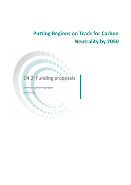 Putting Regions on Track for Carbon Neutrality by 2050