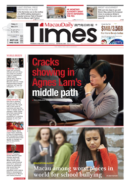 Cracks Showing in Agnes Lam's Middle Path