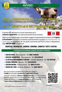 MONTE META Dal 1° AGOSTO Al 9 SETTEMBRE 2019