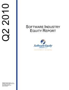 2Q10 Software Industry Equity Report.Pdf