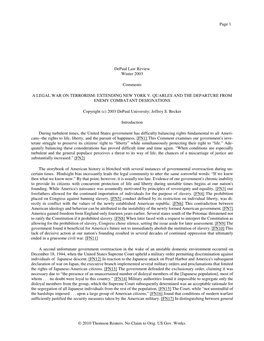 Page 1 © 2010 Thomson Reuters. No Claim to Orig. US Gov. Works