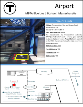 Airport MBTA Blue Line | Boston | Massachusetts