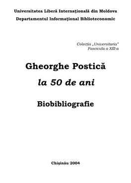 Gheorghe Postica