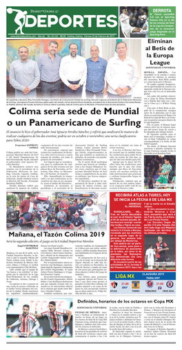 Colima Sería Sede De Mundial O Un Panamericano De Surfing