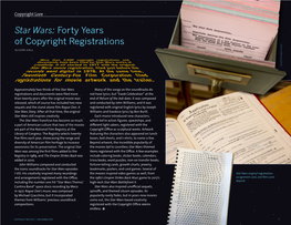 Star Wars: Forty Years of Copyright Registrations