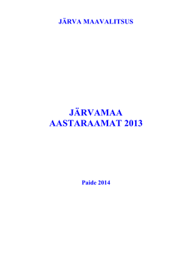 Järvamaa Aastaraamat 2013