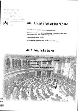 Gedenkblatt 46. Legislatur