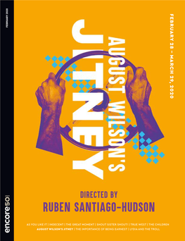 Ruben Santiago-Hudson | the Importance of Being Earnest | Lydia and the Troll the and | Lydia Being Earnest of the Importance Jitney | Wilson's August