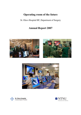 Operating Room of the Future Annual Report 2007