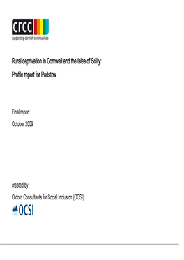 Rural Deprivation in Rural Deprivation in Cornwall and the Isles of Scilly