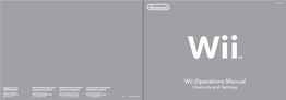 Wii Operations Manual