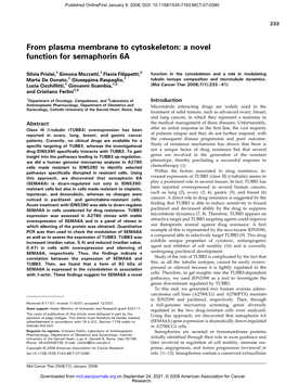 A Novel Function for Semaphorin 6A