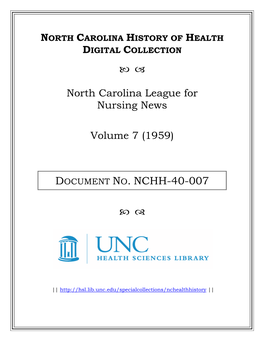 Document No. Nchh-40-007   