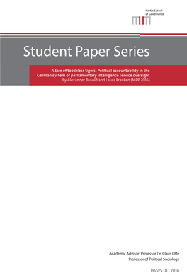 Student Paper Series