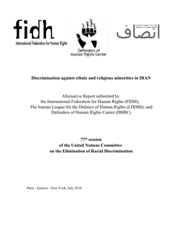 Discrimination Against Ethnic and Religious Minorities in IRAN