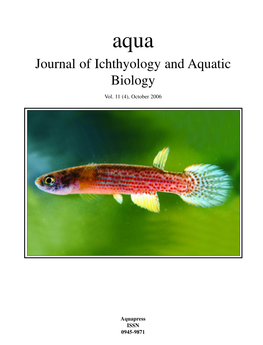 Journal of Ichthyology and Aquatic Biology