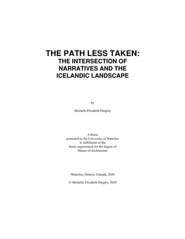 The Path Less Taken: the Intersection of Narratives and the Icelandic Landscape
