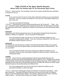 4 Shuttle Mission Report Sheets