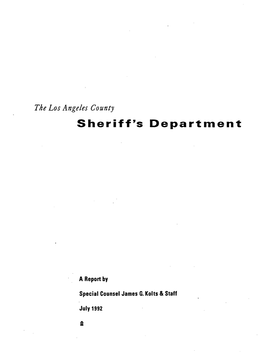 LA County Sheriff's Department